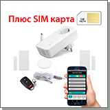 GSM сигнализация - розетка «SimPal - alarm» (с датч протечки и температуры)